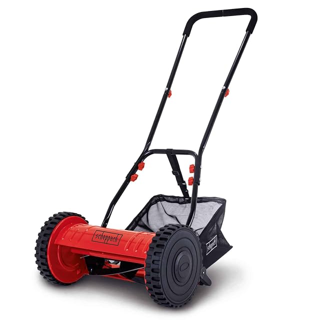 Tondeuse hélicoïdale poussée Scheppach SPM300 avec largeur de coupe de 30 cm