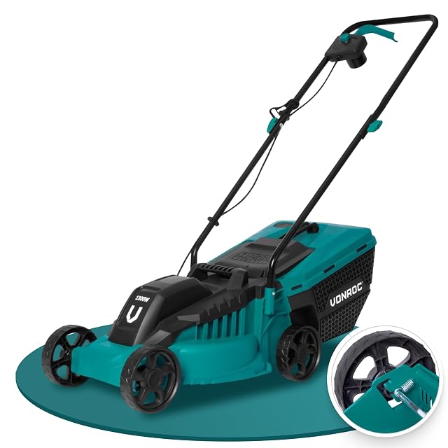 Tondeuse électrique filaire VONROC LM500 avec carter de 32 cm et bac de 30 litres