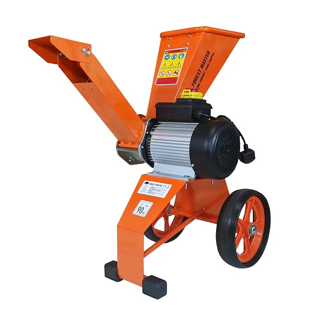 Broyeur de jardin électrique Forest Master FM4DDE avec hotte sur charnière
