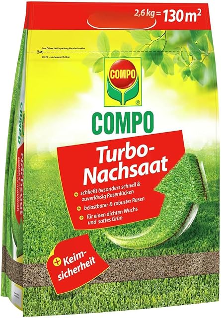Boîte de 2,6 kg de semence à gazon de sursemis COMPO Turbo