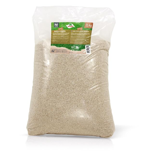 Sac de 25 kg de sable de quartz à gazon séché au feu