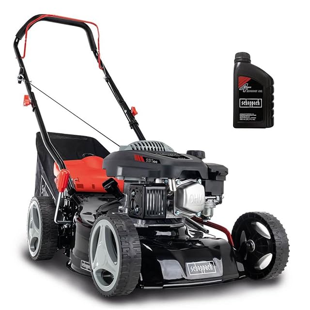 Tondeuse thermique Scheppach RM420 avec carter de 42 cm et bac de 45 litres