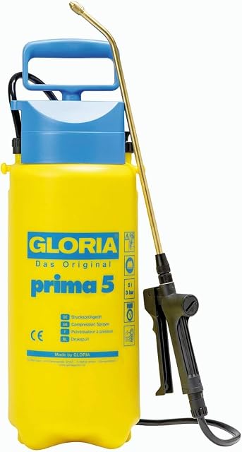 Pulvérisateur à pression GLORIA prima 5 de cinq litres avec sa lance