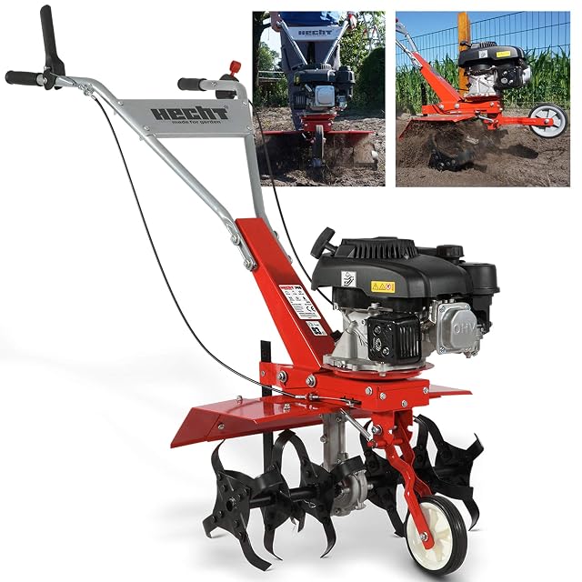 Motobineuse thermique HECHT avec largeur de travail de 60 cm et 24 fraises