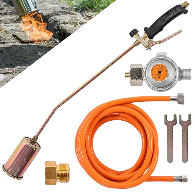Brûleur à gaz professionnel avec tuyau et détendeur de pression